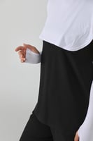 طقم تغطية رقبة وأكمام - ابيض