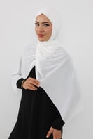 حجاب شيفون بمغناطيس وقبعة بالوسط
