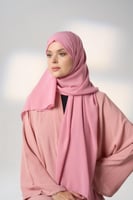 لثام مع طرحة وردي