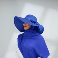 طقم قبعة كاملة مع طرحة صيفية