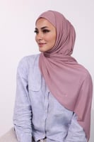 طرحة مخيطة جاهزة - وردي غامق