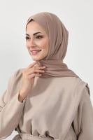 حجاب شيفون بمغناطيس وقبعة بالوسط