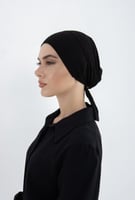 قبعة تحت الحجاب قطنية -أسود