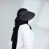 طقم نصف قبعة مع طرحة صيفية