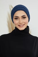 توربان قطعتين لزق - كحلي