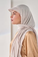 طرحة قطنية مع كاب- بيج