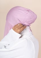 طرحة شيفون مع قبعة