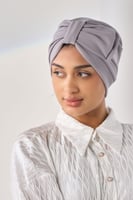 توربان قطني قابل للتعديل-رمادي فاتح