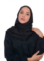 طرحة لينن - اسود