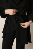 طقم بدلة حجاب - أسود