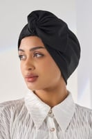 توربان قطني قابل للتعديل-أسود