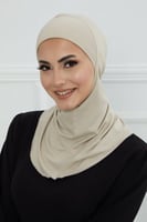 قبعة كاملة تغطي الرقبة والراس - بيج