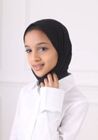 طرحة بناتي ربط من الخلف - اسود