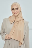 حجاب الشاطي مع قبعة - رملي