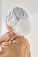 امطة بف قبعة تحت الحجاب - اوف وايت