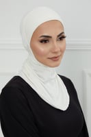 قبعة كاملة تغطي الرقبة والراس - أوف وايت