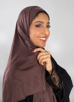 قطن دبل سترتش بكريستال سوارفسكي-بني