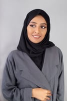 طرحة شاش تركي ربط من الخلف - أسود