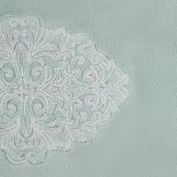 طقم دعاسات مطرزة Bianca لون أخضر