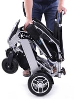 كرسي كهربائي قابل للطي ايديال خفيف الوزن مقاس 18ان...