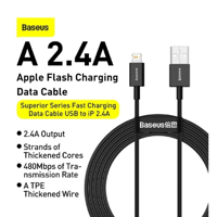 كيبل شحن بيسوس يو اس بي الى لايتننج 1 متر