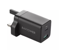 شاحن منزلي راف باور 45 واط - منفذ PD + منفذ USB