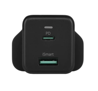 شاحن منزلي راف باور 45 واط - منفذ PD + منفذ USB