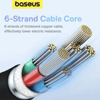 كيبل شحن بيسوس - تايب سي الى تايب سي 1 متر