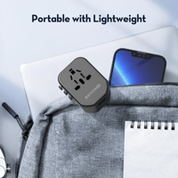 شاحن منزلي عالمي راف باور 20 واط - منفذ PD + منفذي...