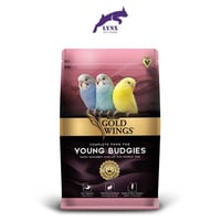 جولد وينجز بريميوم طعام كامل لطيور البادجي الصغيرة...