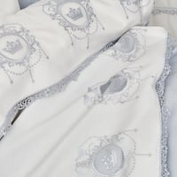 طقم مفارش مواليد رويال - لون أزرق