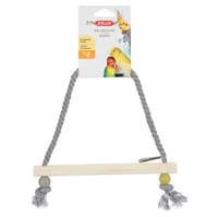 زولكس حبل ارجوحة مع غصن خشبي للطيور