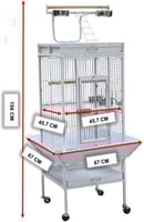 قفص ببغاء بعجلات