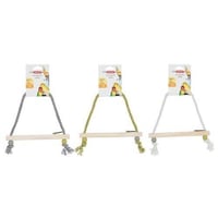 زولكس حبل ارجوحة مع غصن خشبي للطيور