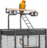 قفص ببغاء كبير مع استاند علوي
