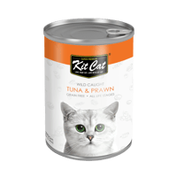 كت كات تونة مع طعام القطط المعلب بالروبيان 400جرام