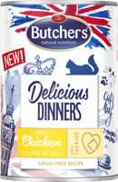 بوتشرز العشاء اللذيذ قطع الدجاج في جيلي طعام رطب ل...