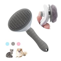 مشط مع ضاغط تنظيف ذاتي للقطط والحيوانات الاليفة