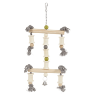 لعبة خشبية للببغاوات والطيور الكبيرة