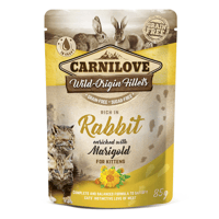 كارنيلوف أظرف طعام رطب للقطط الصغيرة بالارنب مع زه...