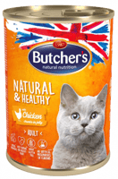 بوتشرز معلبات الدجاج في الجيلي طعام رطب للقطط 400g