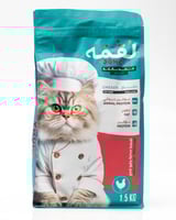 لقمه طعام جاف للقطط البالغة بنكهة الدجاج 1.5KG