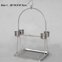 استاند استانلس للطيور والببغاوات الاليفة