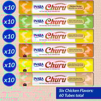 تشورو تشكيله من نكهات الدجاج مكافئات للقطط ، 60 مك...