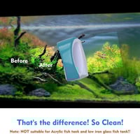 فرشاة تنظيف مغناطيسية لحوض السمك والطحالب الزجاجية