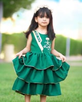 فستان البشت أخضر