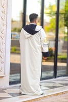 فروه دبل فيس مع شال سكري وكحلي