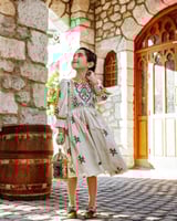 فستان رمضاني بتطريز انيق