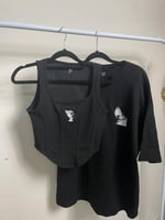 طقم كبلز ( تيشيرت و توب) لون اسود