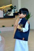 سديري جوخ لون بيج _ كحلي